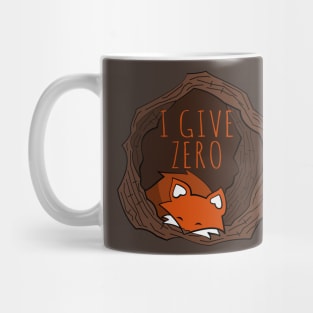 I give zero fox Mug